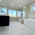 Ensuite bathroom renovation with built in shower seat
