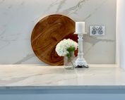 Kitchen renovation marble engineered stone